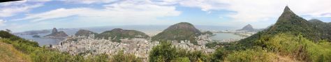 Panorama von Corcovado Blick nach Süden zum Zuckerhut