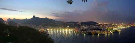 abendstimmung-Schöne Abendstimmung Rio nach Sonnenuntergang 